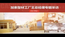 畢加加索型材工廠王總經理專題采訪